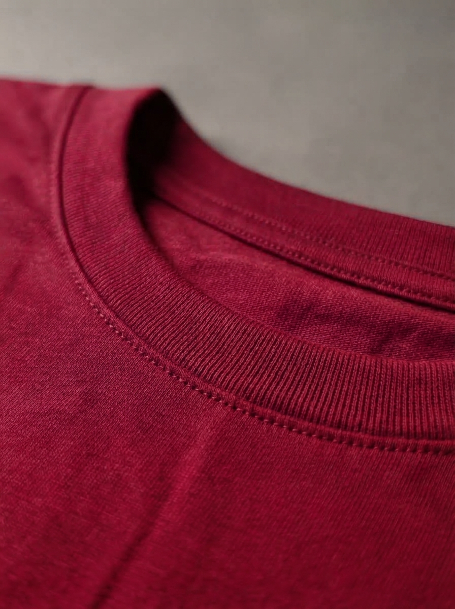 Men’s Classic Full Sleeve Round Neck T-Shirt – Solid Red